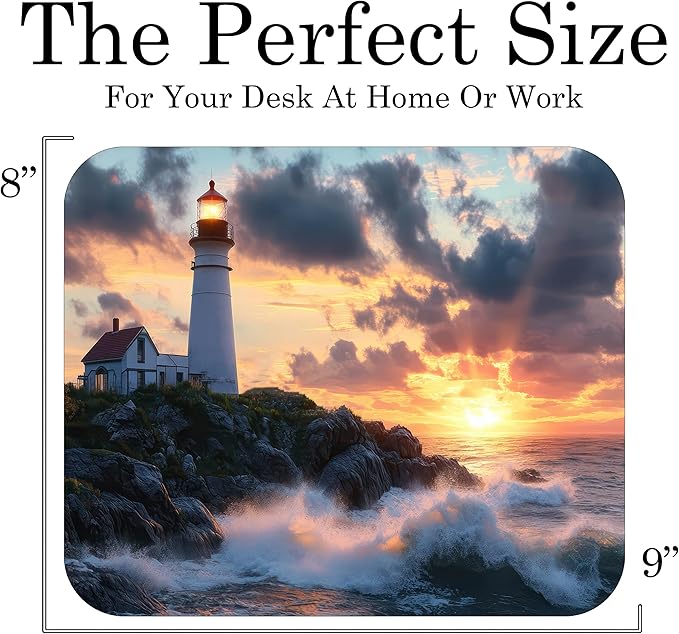 Coastal Shoreline Waves Sandy Beach Theme Mouse Pad Mat Mousepad - Image 3