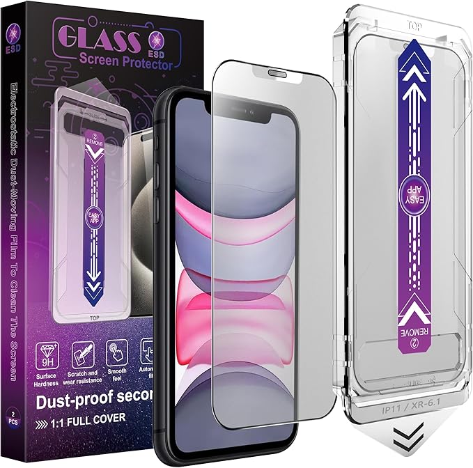2 Pack Matte Screen Protector for iPhone 11/iPhone XR, 9H Tempered Glass by Unknown