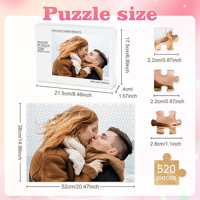 Easycosy Custom Photo Puzzles 520/1314 Pieces - Image 3