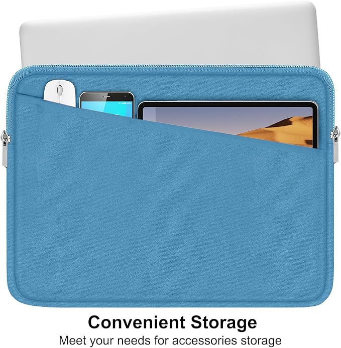 15.6 inch Laptop Sleeve, Slim Computer Carrying Bag Protective Cover Briefcase - Image 2