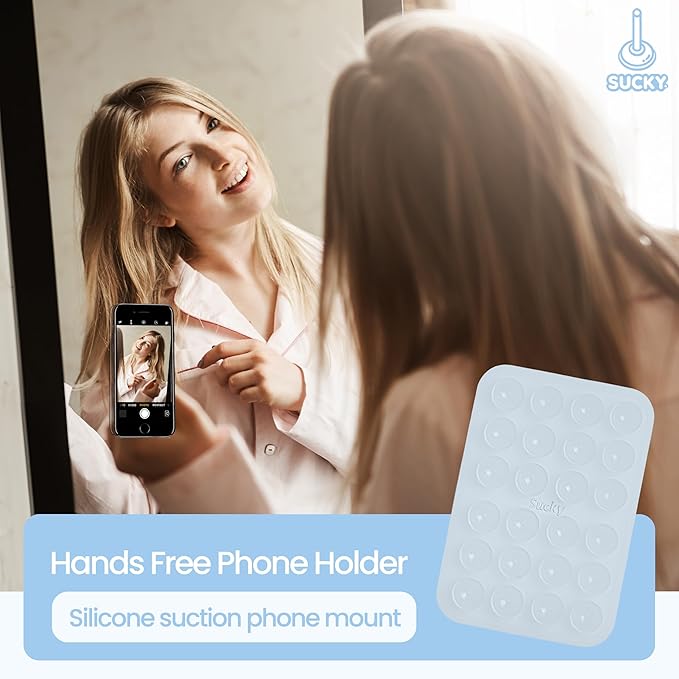SUCKY Silicone Suction Phone Case Adhesive Octo Cup Buddy Mount - Image 5