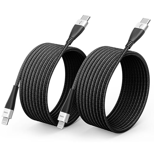 USB C to Lightning Cable 6FT 2Pack iPhone Charger Fast Charging Cord Type C to by OHBOX