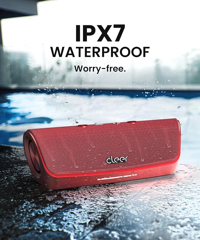 Cleer Scene Wireless Bluetooth Speaker, Stereo Wireless Pairing, Waterproof IPX7 - Image 6