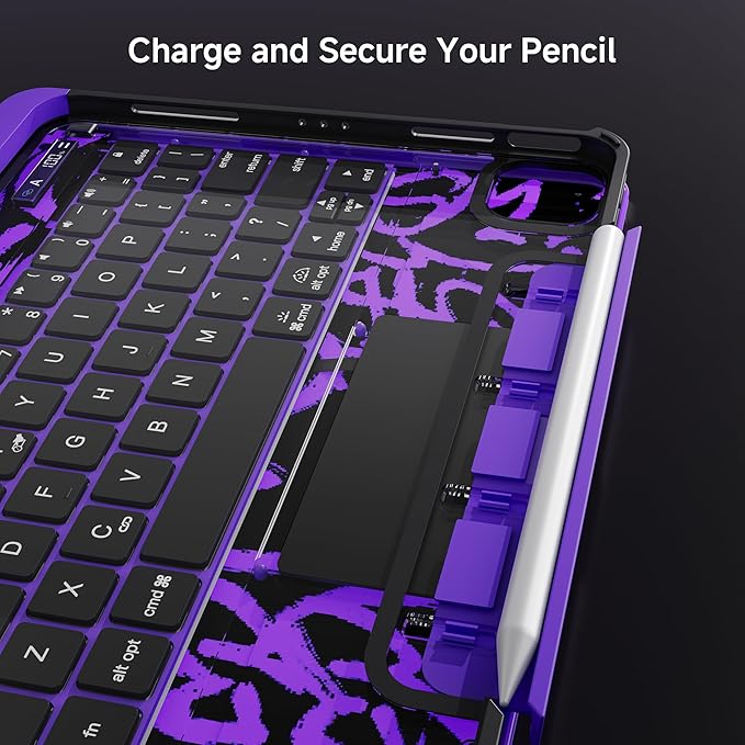 iPad Keyboard Case for 2024 M4 iPad Pro 13 inch, Magic Wireless Keyboard - Image 7