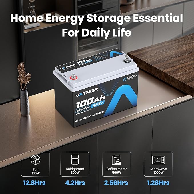 2Pack 12V 100AH Low Temp Cutoff LiFePO4 Lithium Battery - Image 5
