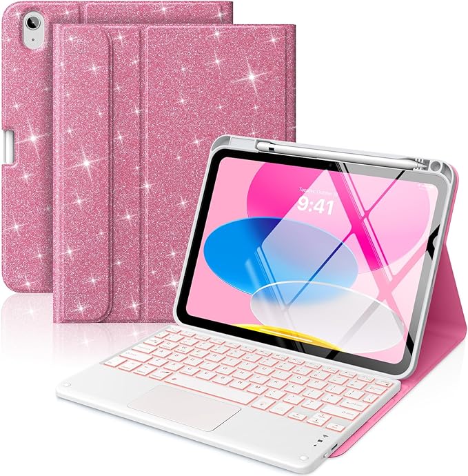 MoKo Touch Keyboard Case for iPad 11th Generation 11 inch 2025, iPad 10th by MoKo