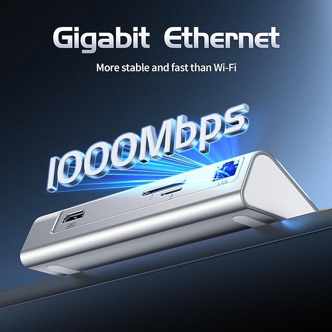USB C Hub Ethernet, 10-in-1 USB Docking Station 10Gbps - Image 5