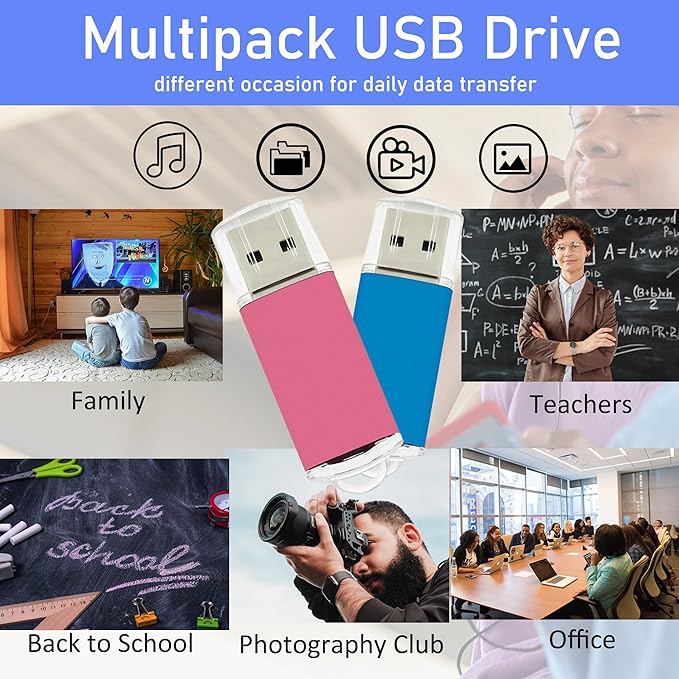 1GB USB Flash Drive 20 Pack Nicepicten Bulk USB 2.0 Thumb Drives 20Pack Metal - Image 3
