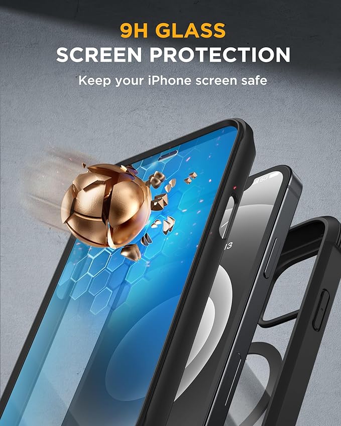 Miracase Magnetic for iPhone 12 mini Case, Drop & Scratch-Resistant, Shockproof - Image 4
