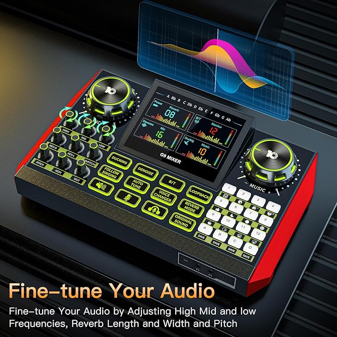 Audio mixer, suitable for live streaming, and gaming on computers/phones; - Image 4