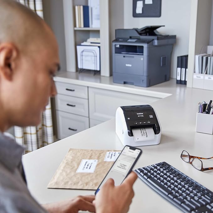 Brother QL-1100c Wide Format Label Printer, Shipping & Postage Labels 4” x 6” - Image 6