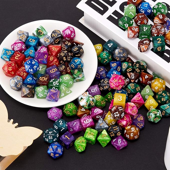 DND Dice Set, 25 X 7 Polyhedral Dice - Image 5