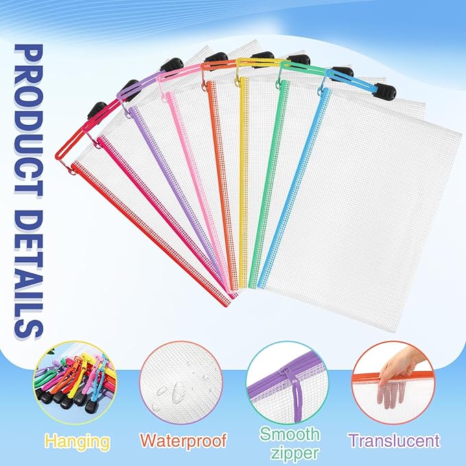 Jetec 32 Pcs Mesh Zipper Bags Toy Storage Bikini Organizer Bag Bolsas Para - Image 3