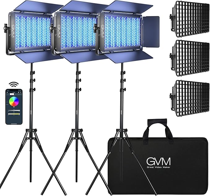 GVM 1500D RGB LED Video Light by GVMGreatVideoMaker