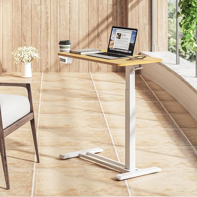 SANODESK Medical Adjustable Overbed Bedside Table - Image 4