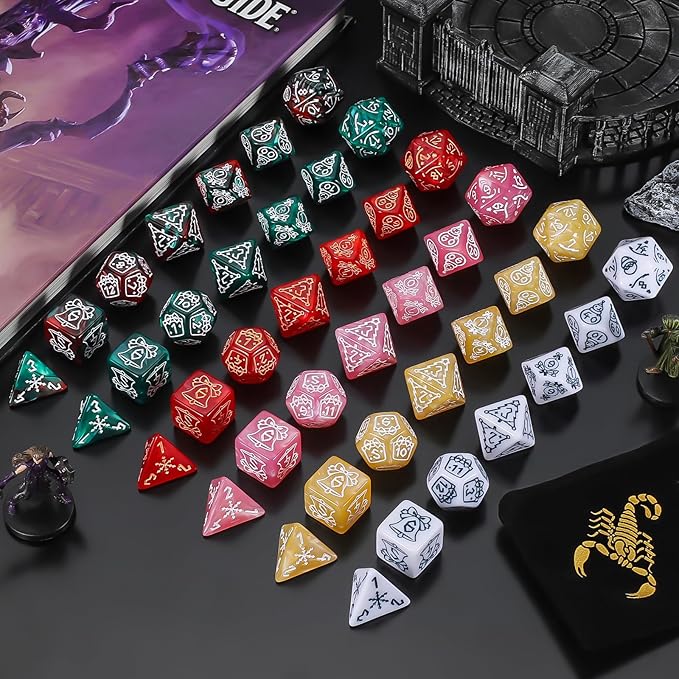 CiaraQ Polyhedral Dice Set, 6 Colors - Image 6
