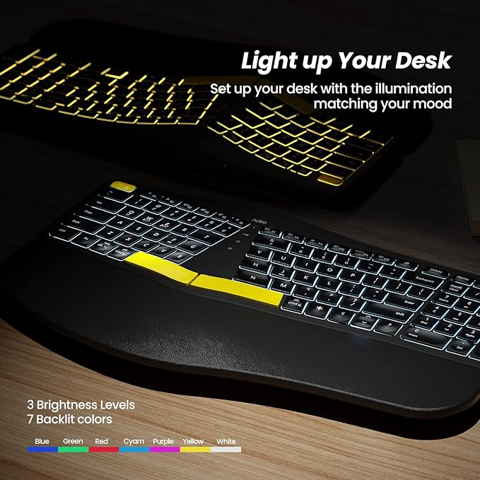 Nulea Wireless Ergonomic Keyboard, Split Keyboard - Image 5