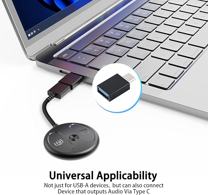 USB-C Bluetooth Adapter for PS5, Plug and Play, Wireless Audio Transmitter for - Image 5