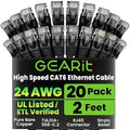 GearIT Cat 6 Ethernet Cable Pack by GEARit