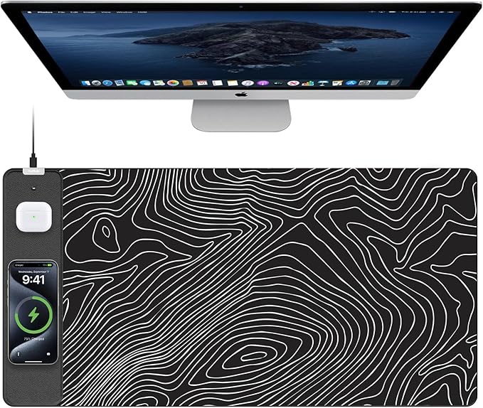 TopMade Mouse Pad with 15W Fast Wireless Charging, 31.5"x15.75" XXL Large by TopmadeProduct-Ordernow