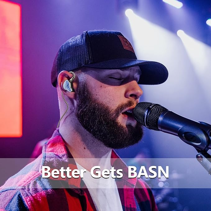 BASN Bmaster5 in Ear Monitors, 1DLC Diaphragm+4BA 5 Drivers IEM Earphones - Image 7