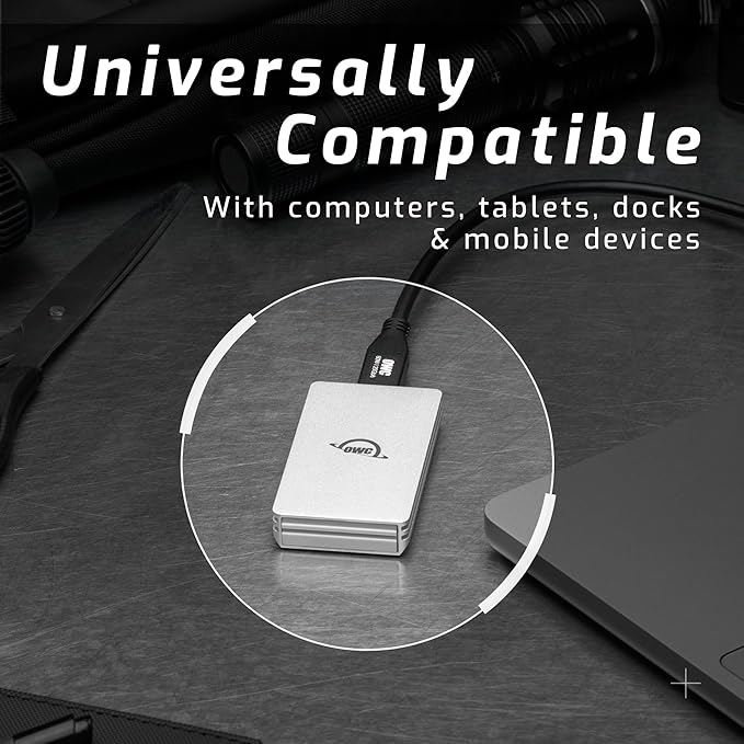 OWC 1TB Envoy Single Ultra Portable Aluminum Bus Powered 10G/s USB-C - Image 6