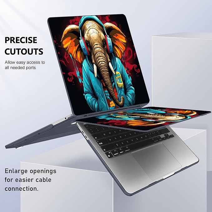 Case for MacBook Pro 13 inch with/Without Touch Bar, Hard Shell + Keyboard - Image 8