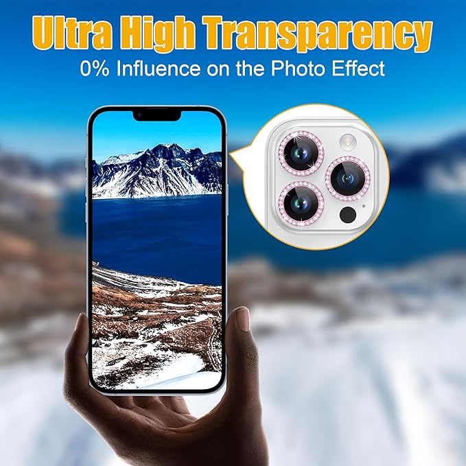AGVEE 3+3 6 Pack for iPhone 14 Pro 6.1" / 14 Pro Max 6.7" Camera Lens Cover - Image 6