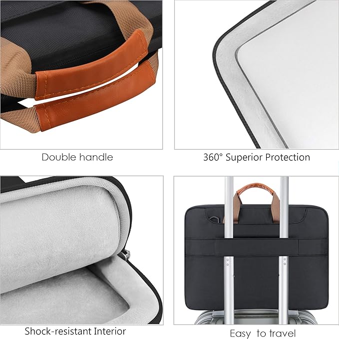Lacdo 360° Protective Laptop Shoulder Bag - Image 4