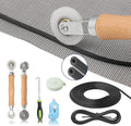 Window Screen Door Repair Kit Include Window Screens Mesh 48"x117" by Yolovit