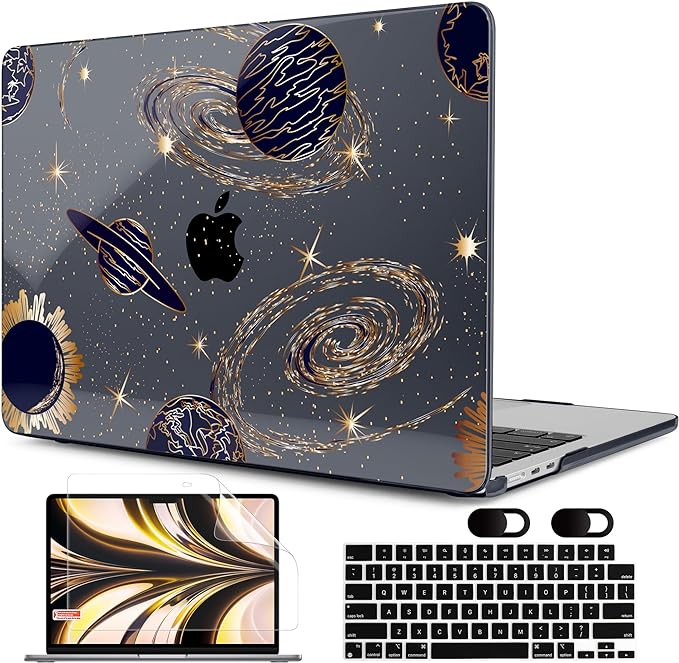 MEEgoodo Case for M4/M3/M2 MacBook Air 13.6 inch Case 2025 2024 2022, Fit Model by MEEgoodo