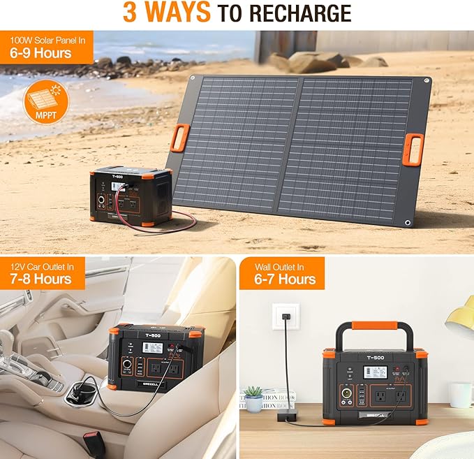 519Wh Outdoor Solar Generator - Image 9