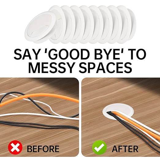 Desk Grommet 2 inch8 Pcs, Desk Hole Grommet, Cable Grommet, Desk Hole Cover - Image 4