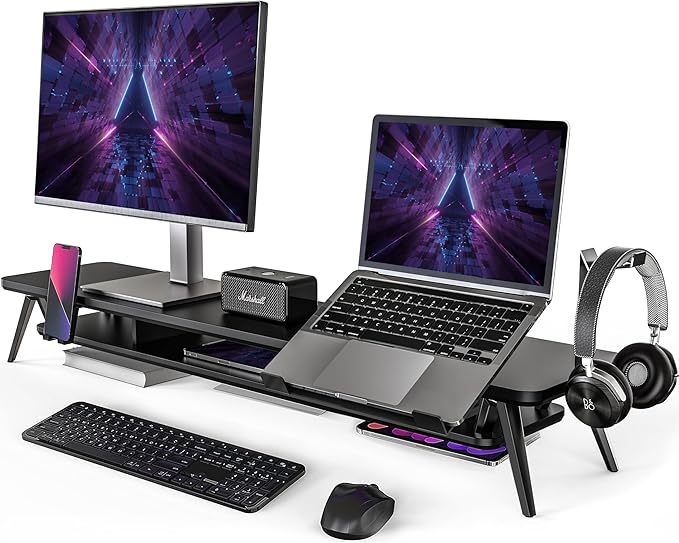 Fenge Dual Monitor Stand, Monitor Riser by Fenge