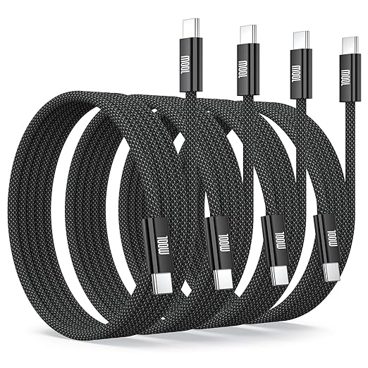 USB C to USB C Charging Cable, 100W Fast Charging Type C Charger Cord, Braided by Avatcen