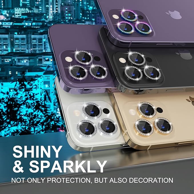 Choiche [3+1 for iPhone 14 Pro/iPhone 14 Pro Max Camera Lens Protector Bling - Image 7