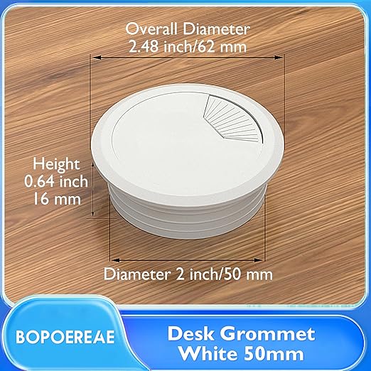 Desk Grommet 2", Desk Cord Hole Cover, Cable Grommet ABS Plastic, Desk Hole - Image 8