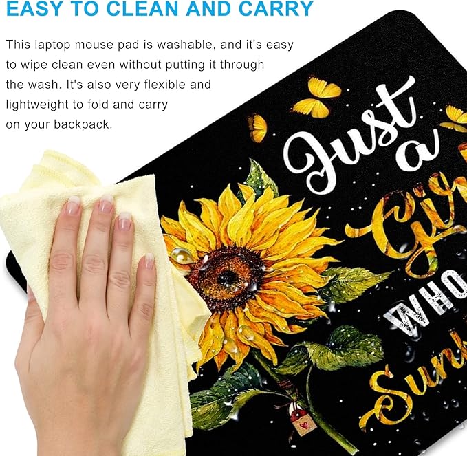 Sunflower Mouse Pad Personalized Design Computer Laptop Mousepad Square - Image 5