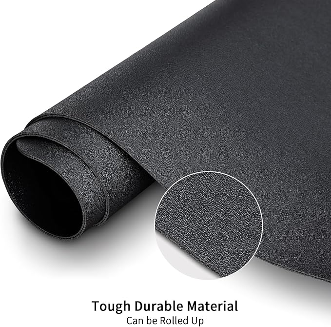 KINGFOM Desk Pad Office Desktop Protecter, PU Leather Desk Mat Blotters - Image 4