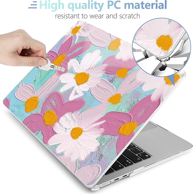 MEEgoodo for M4/M3/M2 MacBook Air 15.3 inch Case 2025 2024 2023, Case Fit Model - Image 4