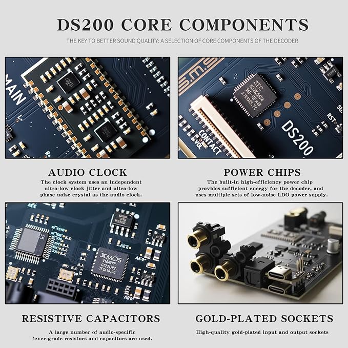 SMSL DS200 Headphone Amp DAC Bluetooth 5.1 Dual CS43131 Chip DAC Amp - Image 8