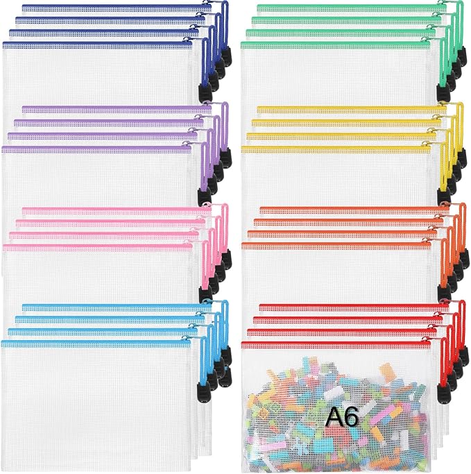 Jetec 32 Pcs Mesh Zipper Bags Toy Storage Bikini Organizer Bag Bolsas Para by Jetec