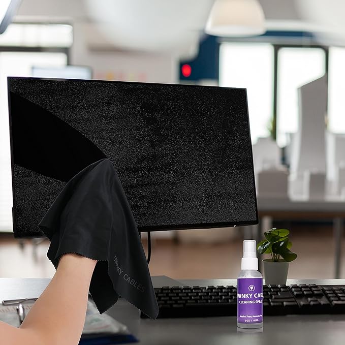 Swanky Screen Cleaner Kit: Microfiber Cloths & Spray - Image 7