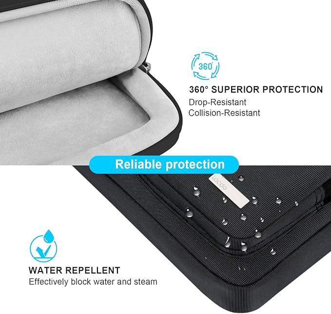 Lacdo 360° Protective Laptop Shoulder Bag, 16 inch Laptop Bag - Image 2