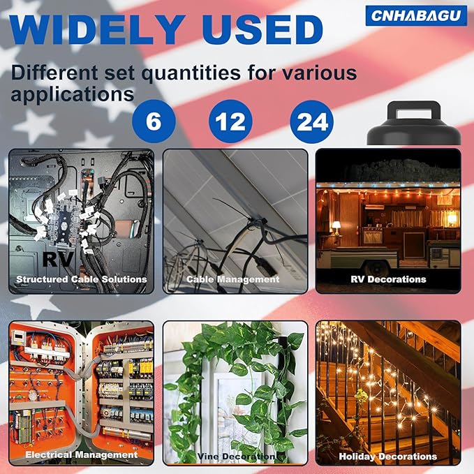 Magnet Zip Tie Mount Magnetic Zip Ties Mount Clips Base Holder Strong - Image 6