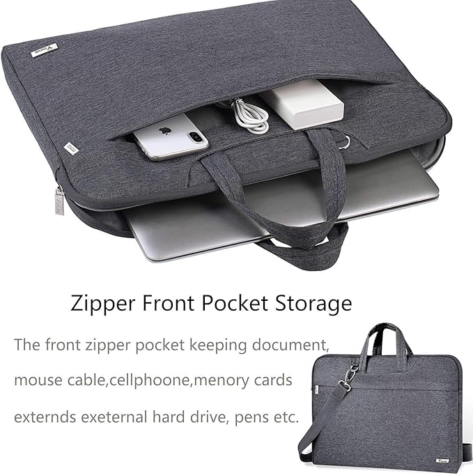 Voova Laptop Bag 17 17.3 Inch Water-resistant Laptop Sleeve Case - Image 2