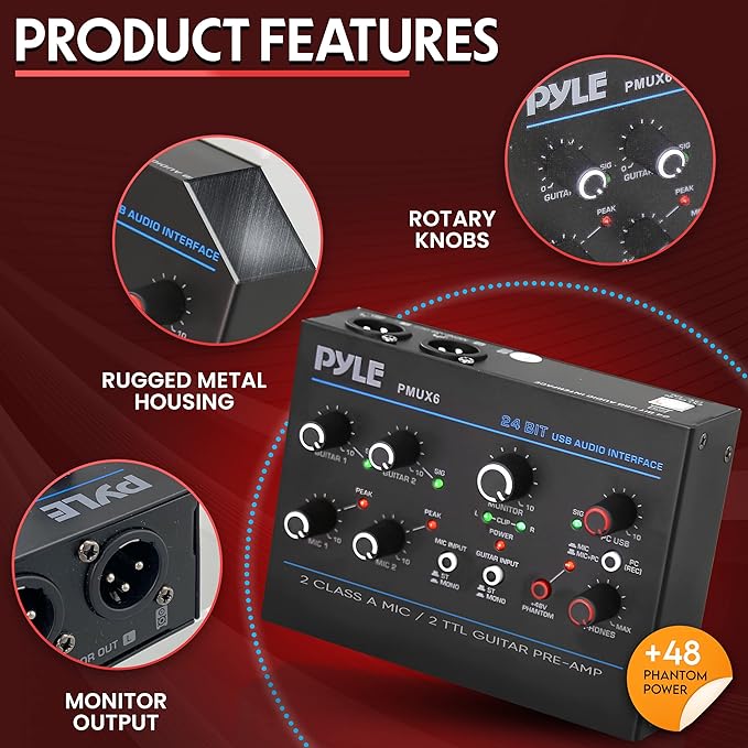 Pyle Professional USB Audio Interface - Image 6