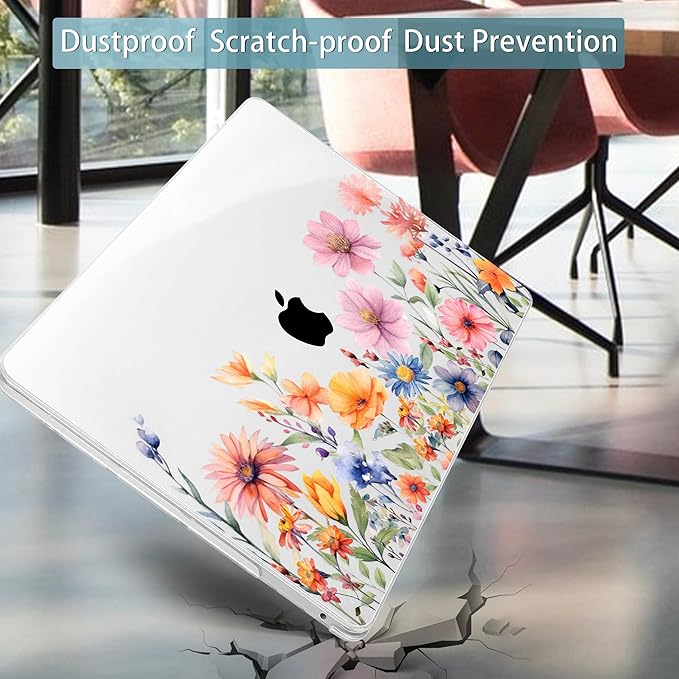 Mektron for MacBook Air 13 Case A1466/A1369, Snap-on Plastic Hard Shell Cover - Image 7