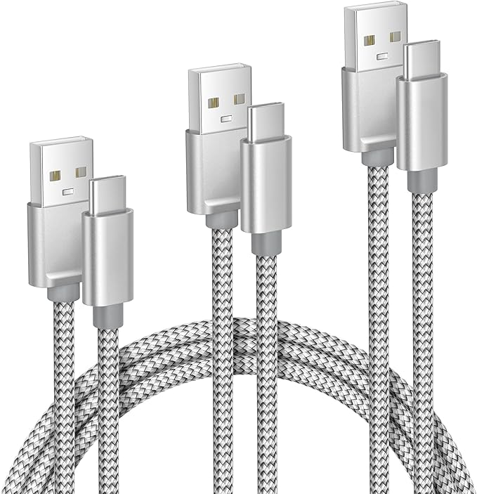 Elebase iPhone 16 15 Pro Max Charger Cord 1.5/3.3/6.6FT 3 Pack, USB to USB Type by Elebase