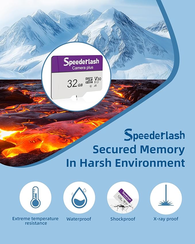 Micro SDXC Memory Card 32GB 2 Pack, Speederlash Camera Plus TF Card - Image 2